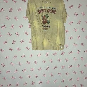 We The Free Sweet Rose Kids T-Shirt - Yellow